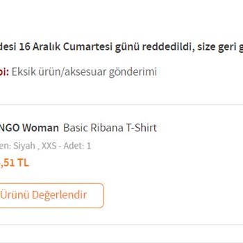 Trendyol İade Ettiğim Ürünü Bulamıyor