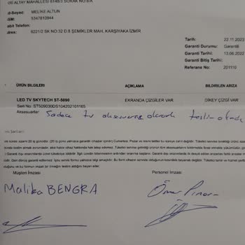 Skytech Garanti Servisi Gecikme