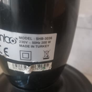 Sinbo Yedek Parça Temin Edemiyorum