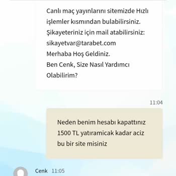 Tarabet Durduk Yere Hesabımı Kapattı...