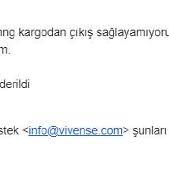 Vivense Ayakkabılık - Müşteri Şikayeti