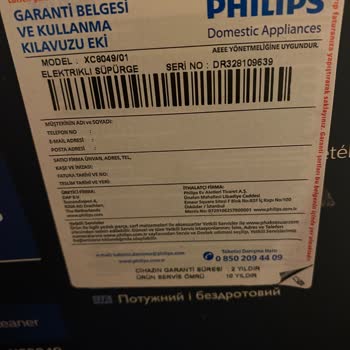 PHILIPS Ev Aletleri Süpürgem Kırıldı Neden Garanti Karşılamıyor?
