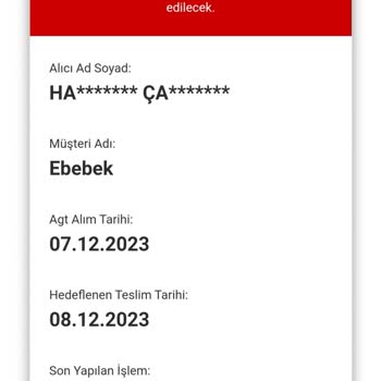 AGT Kurye (aynigunteslim.com) Kargonun Dağıtıma Çıkarılmaması