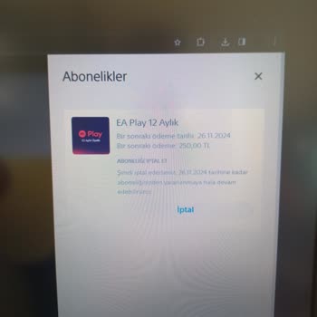 PlayStation Türkiye Ea Play Üyeliğim Gözükmüyor