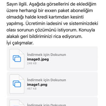 Exxen Platformu Ücret İadesi