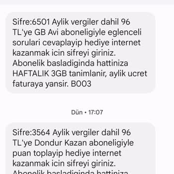 Vodafone Her Şey Yanımda İstenmeyen Abonelik Ve Müşteri Temsilcisine Ulaşamamak.