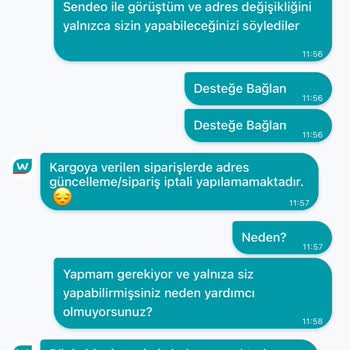 Watsons Adres Değişikliği Yapamıyorum