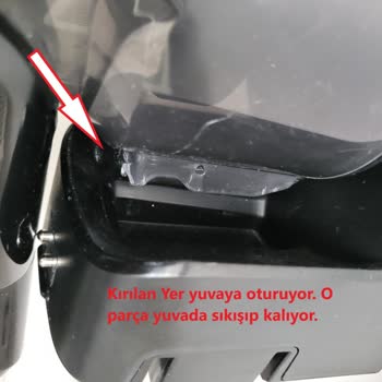 Karcher VC7 Dust Sensör İle Çöp Haznesi Arası Esneme Ve Boşluk Yaptı.