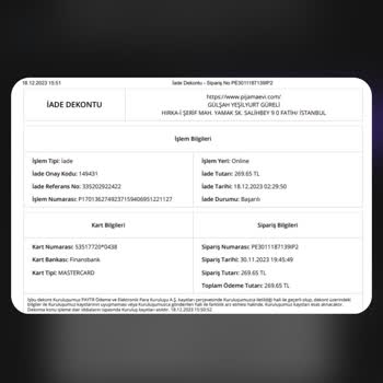 InstaPijama (pijamaevi.com) Pijama Evi Sipariş Süreci Sorunu