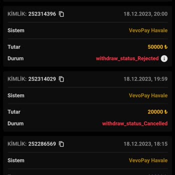 Ganobet Bahisten Kazandığım Tutarın Ödenmemesi