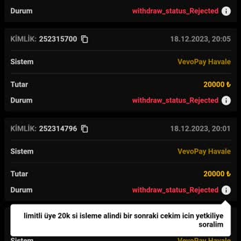 Ganobet Bahisten Kazandığım Tutarın Ödenmemesi