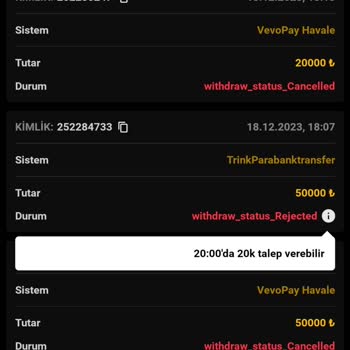 Ganobet Bahisten Kazandığım Tutarın Ödenmemesi
