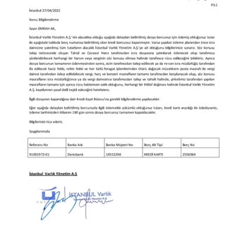 Denizbank Kredi Kartı Borcu