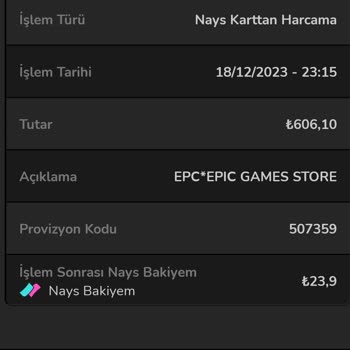 Epic Games Epic'e Nays İle Ödeme Yapıldı Ama Oyunlar Eklenmedi.
