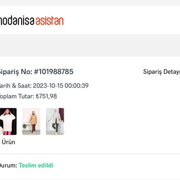 Modanisa İade Ödemesi Yapılmadı.