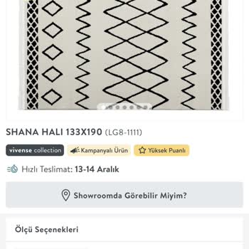 Vivense Hali Siparişimi 2 Kati Satmaya Çalıştı Bana Geri