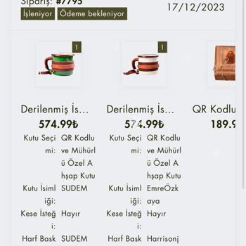 Kolektif Tasarım Sipariş Sonrası Geri Dönüş Yapılmadı!