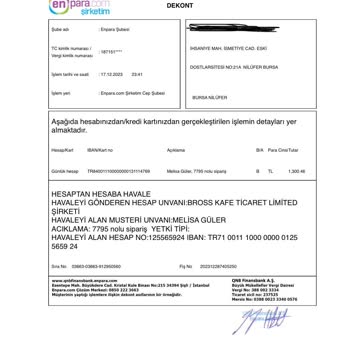 Kolektif Tasarım Sipariş Sonrası Geri Dönüş Yapılmadı!