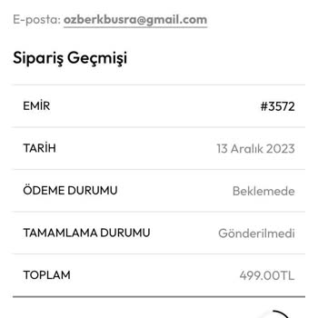 İncimia Design'te Sipariş Karmaşası