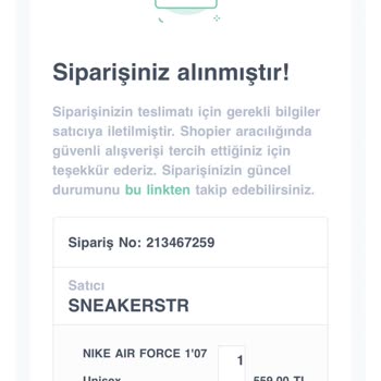 Sneakerstr.com Ürün Elime Ulaşmadı