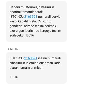 Ouno Service Garanti Kapsamındaki Robot Süpürgemi Onarmadılar