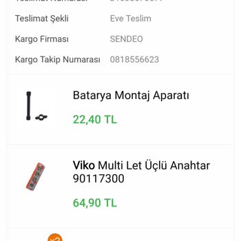 Koçtaş Siparişteki Ürünlerin Çoğu Gönderilmedi