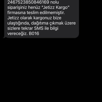 Madame Coco Siparişimi Jetizz Firmasına Teslim Etmiyor