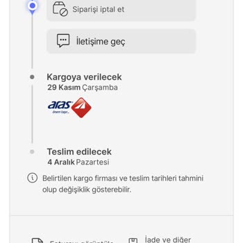 Nine West Ürün Kargoya Verilmedi