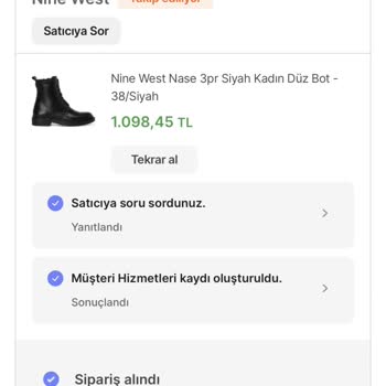 Nine West Ürün Kargoya Verilmedi