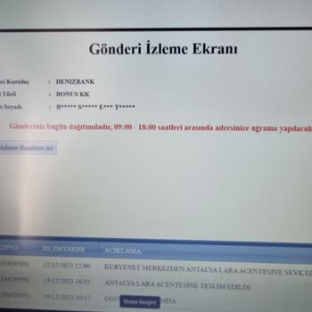 Denizbank Kurye Şirketi Dağıtıma