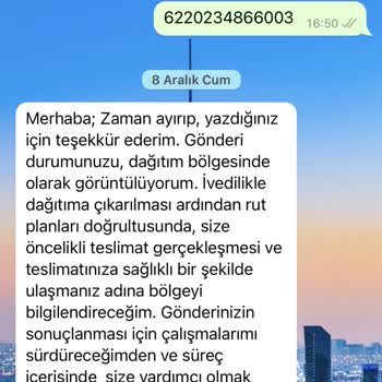 AGT Kurye (aynigunteslim.com) Kargo Teslim Edilmemesi