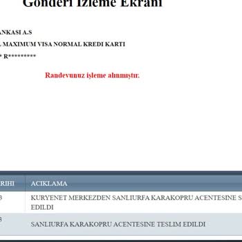İş Bankası Kartımın Kuryenet Tarafından Teslim Edilmemesi