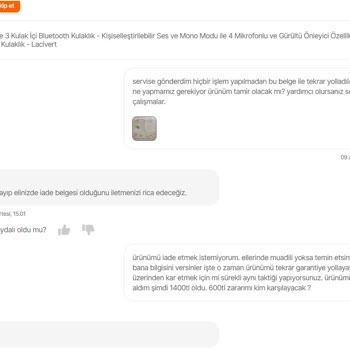 Jabra Elite 3 Bluetooth Kulaklık Arızası Ve İlgili Şikayet