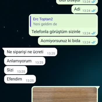 E.R.C Toptan İstanbul Ürünler Gelmedi. Ücret İade Edilmedi