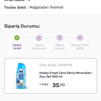 Gratis Uygulama Üzerinden Verilen Siparişin Gönderim Sürecinde Yaşanan Gecikmeler