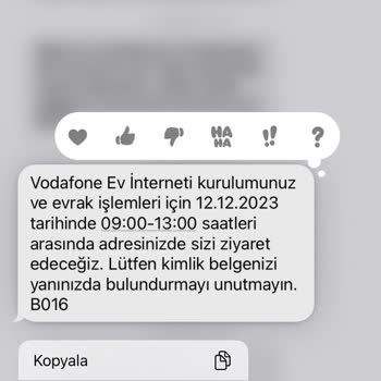 Vodafone Müşteri Hizmetleri Bağlantı Sorunu