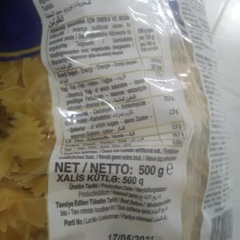 Nuh'un Ankara Makarnası Marketten Aldığım Makarnada Kurt Sorunu
