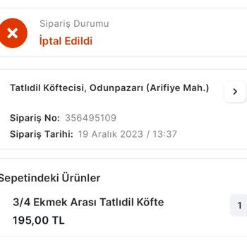Migros Yemek Siparişi Ve Canlı Destek Hizmeti Şikayeti