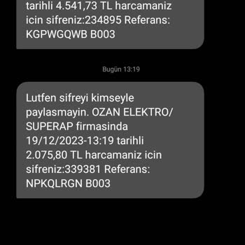 Ozan Elektronik Para Şikayeti