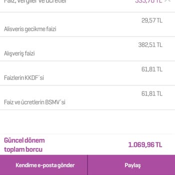 Enpara Haksız Şekilde Yansıtılan Kredi Kartı (1 Günlük Gecikme Faizi)