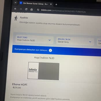 Hopi Biletix Kodunun Görünmesine Rağmen Açılmaması