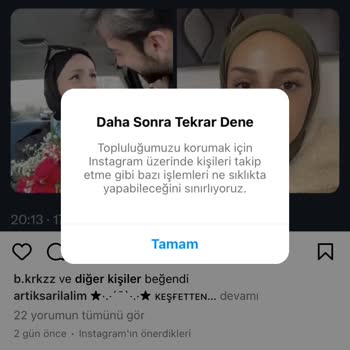 Instagram Takip Engeli