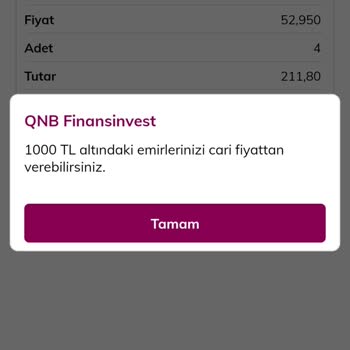 QNB Finansinvest Hisse Alıyorum, Ama Satmıyorum