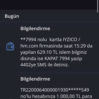 H&M Rm1 Ödeme Yapılamaması Fakat Para Çekilmesi