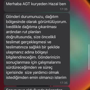 AGT Kurye Kartımın 1 Aydır Teslim Edilmemesi