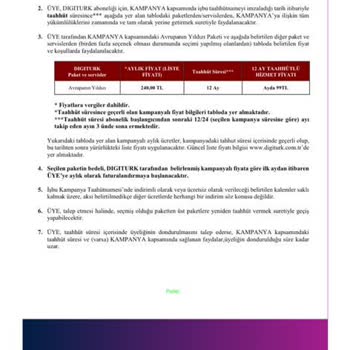 Digiturk'ün Türk Telekom'la Kampanya Var Deyip Araması