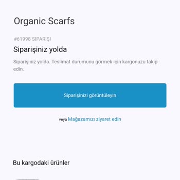 " Organic Scarfs" Ücret İadesi Yapmıyor!