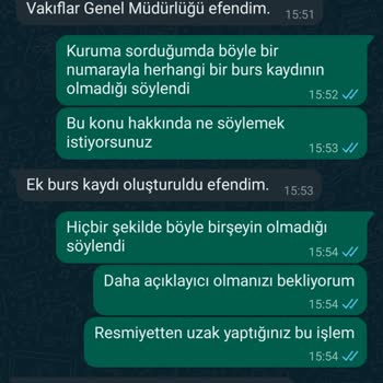 Vakıflar Genel Müdürlüğü Vakıf Bursu Adı Altında Bilgi İstismarı