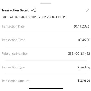 Vodafone Pay Fatura Ödeme Sorunu Ve İade Talebi