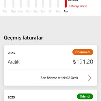 Vodafone Fatura Ücretinin Söylenenden Fazla Gelmesi Ve Sürekli Artması